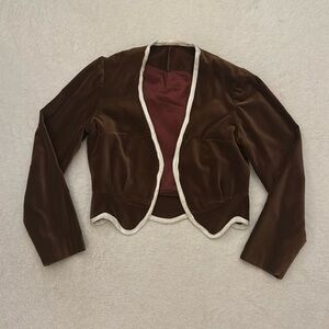 Vintage Cropped Vevleteen Blazer